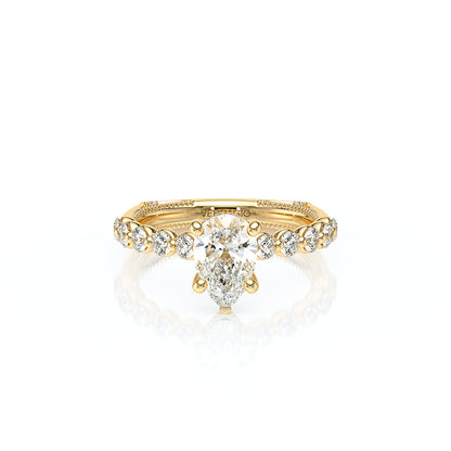 Verragio Halo Pear Engagement Ring