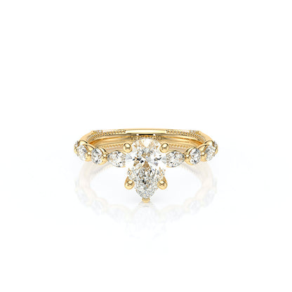 Verragio Halo Pear Engagement Ring