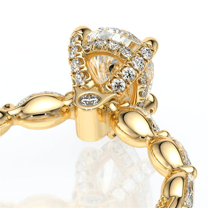 Verragio Halo Pear Engagement Ring