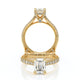 Verragio Halo Emerald Engagement Ring