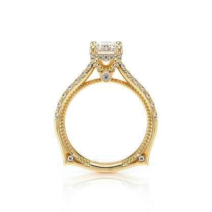 Verragio Halo Emerald Engagement Ring