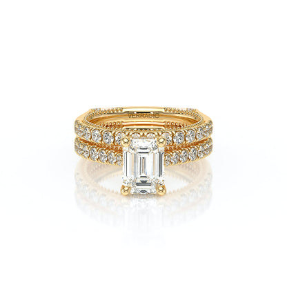 Verragio Halo Emerald Engagement Ring