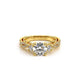 Verragio Three-Stone Round Engagement Ring