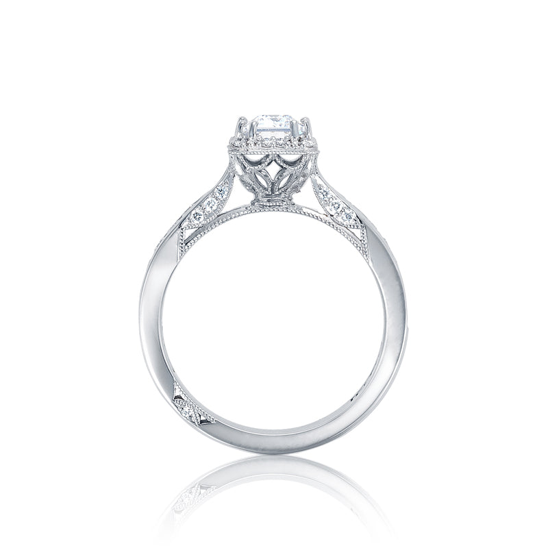 Tacori Dantela Collection Clean Mirror Finish Emerald Cut Ring 2646-25EC7X5