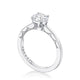 Tacori 14k White Gold Coastal Crescent Collection Classic Engagement Ring Setting