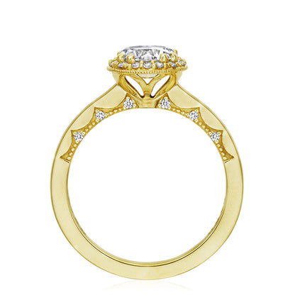 Tacori 14k Yellow Gold Coastal Crescent Collection Classic Engagement Ring Setting 0.15CTW
