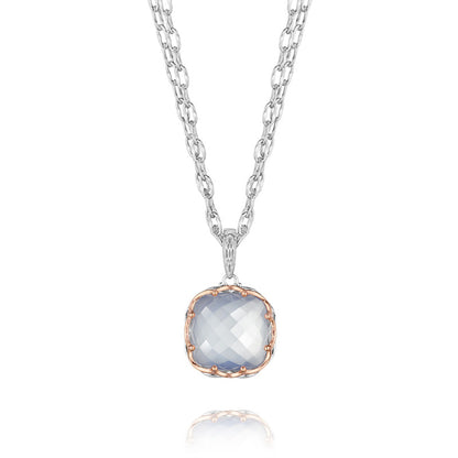 Tacori Classic Rock Woven Crescent Basket Gem Pendant