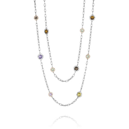 Tacori Color Medley Candy Drop Gem Double Chain Necklace
