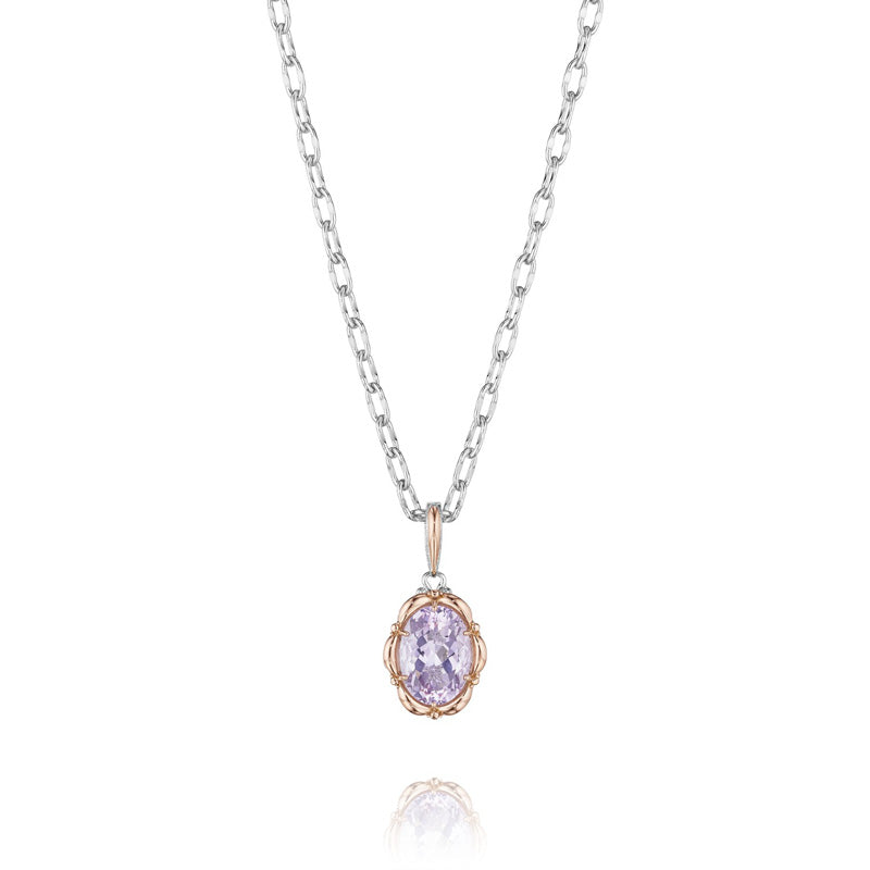 Tacori Color Medley Oval Gold Frame Pendant