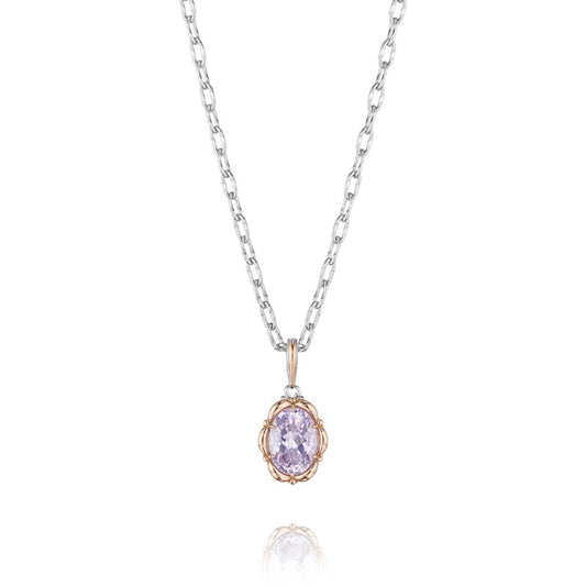 Tacori Color Medley Oval Gold Frame Pendant
