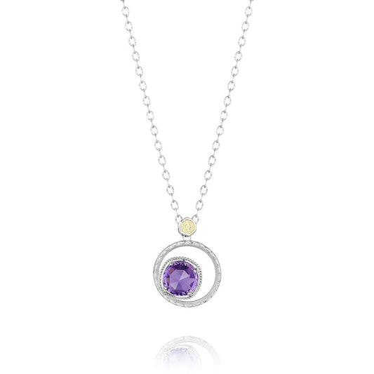 Bold Bloom Necklace featuring Amethyst