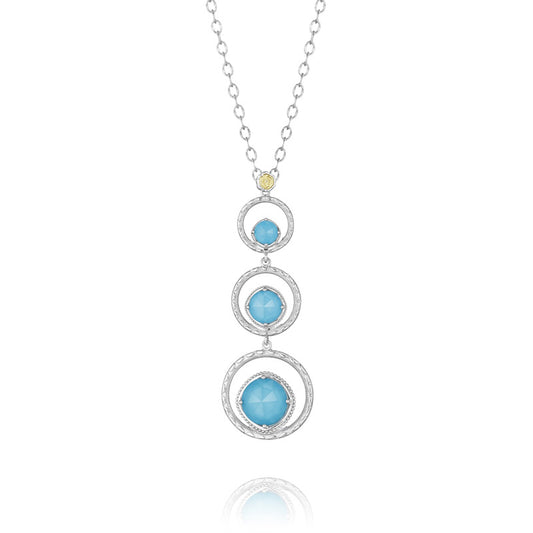 Skipping Stone Necklace featuring Neo-Turquoise