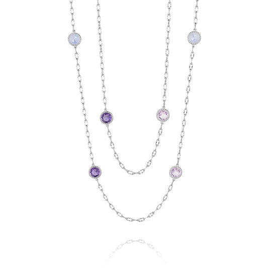 38" Raindrops Necklace featuring Amethyst