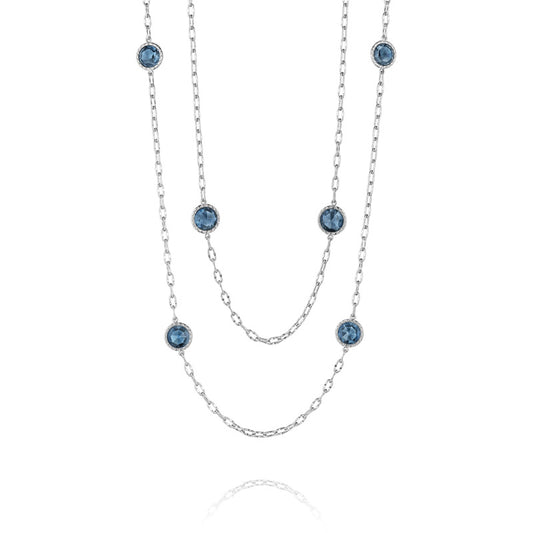 38" Raindrops Necklace featuring London Blue Topaz