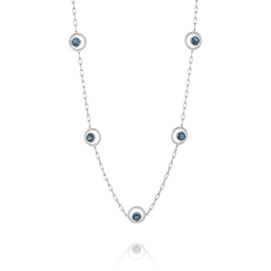 Floating Drops Necklace featuring London Blue Topaz