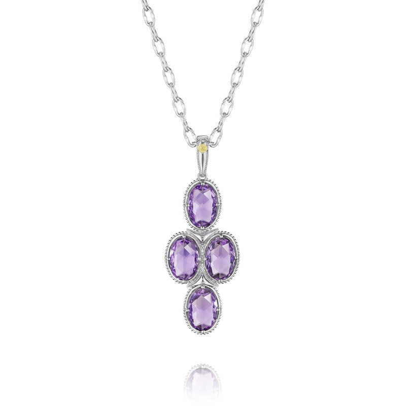 Tacori Lilac Blossoms Oval Simply Gem Pendant