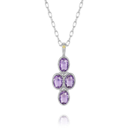 Tacori Lilac Blossoms Oval Simply Gem Pendant