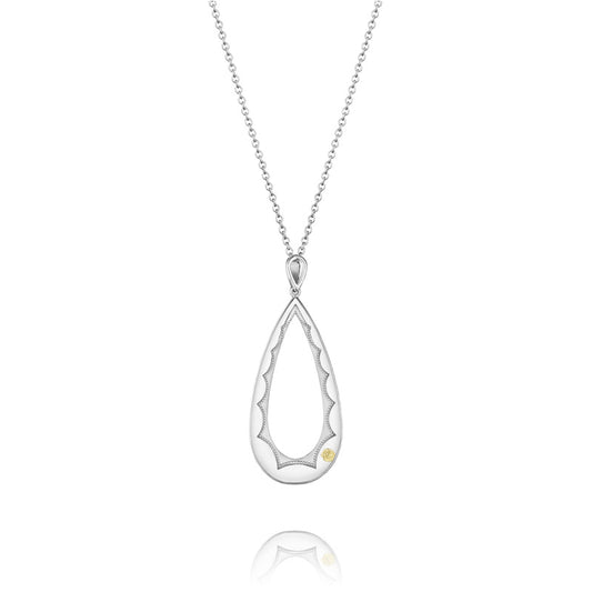 Tacori City Lights After Dark Silver Teardrop Pendant