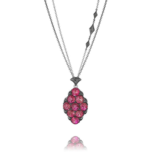 Tacori City Lights Embellished Chain Gem Pendant Necklace