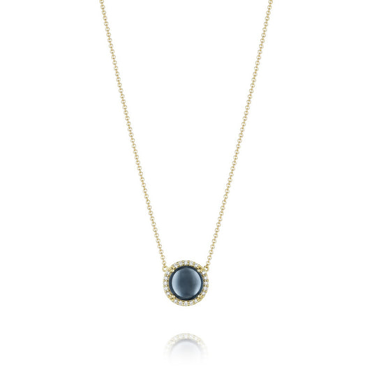 Tacori Golden Bay Pave Round Gem Pendant