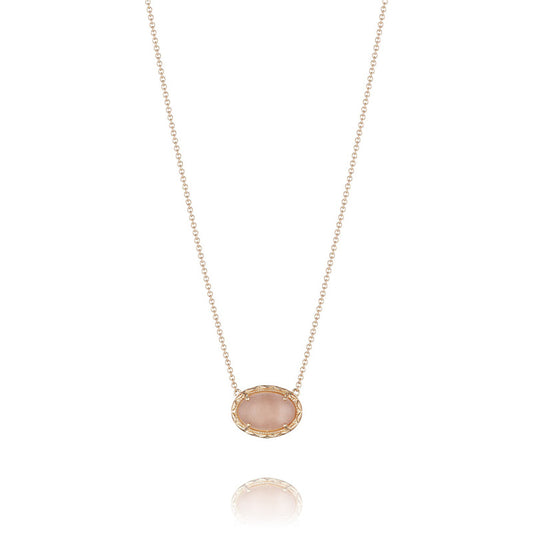 Tacori Moon Rosé Oval Gem Coin Pendant