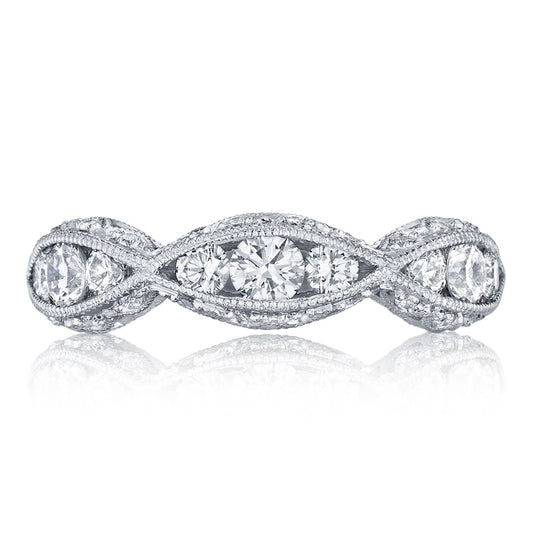 Twist with Diamond Accent Wedding Band