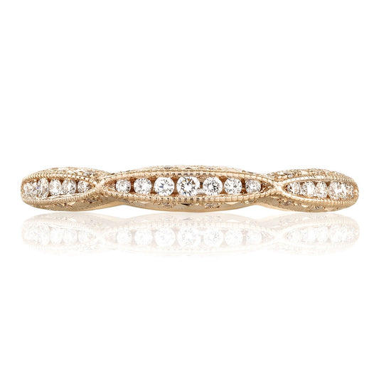 Twist with Diamond Accent Wedding Band