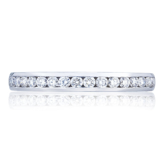 Channel Set Wedding Band