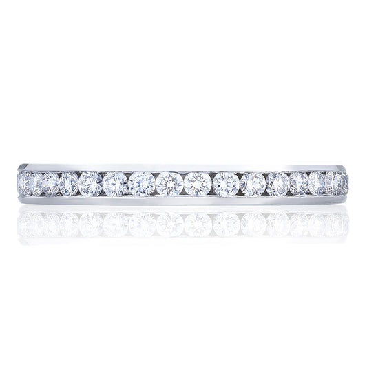 Channel Set Wedding Band