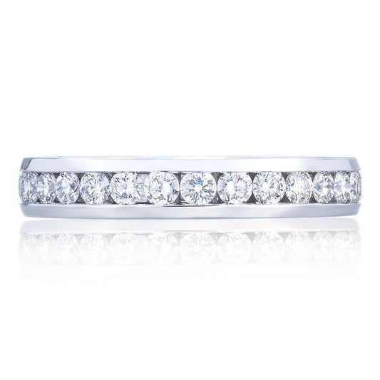 Channel Set Wedding Band