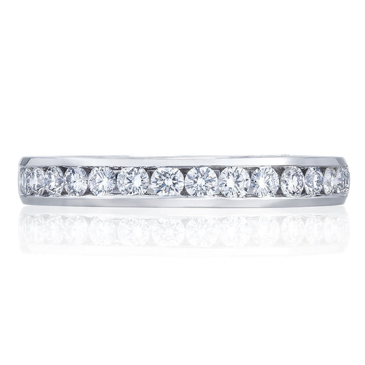 Channel Set Wedding Band