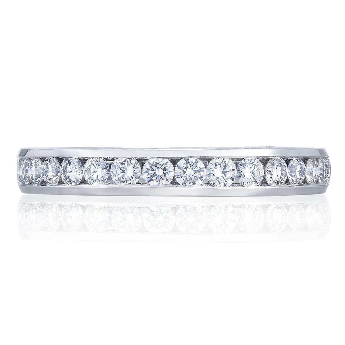 Channel Set Wedding Band