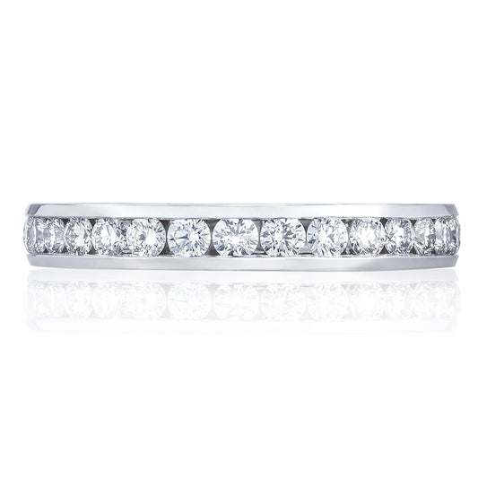 Channel Set Wedding Band
