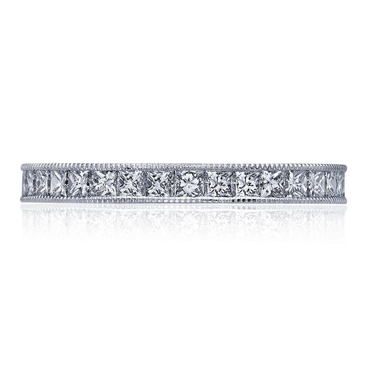 Channel Set Princess Wedding Band