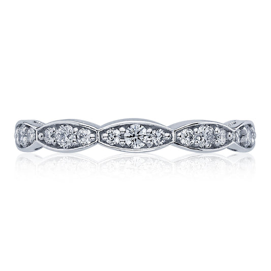 Marquise Design Wedding Band - 2.5mm