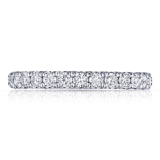 French Pav�� Diamond Wedding Band - 2.5mm