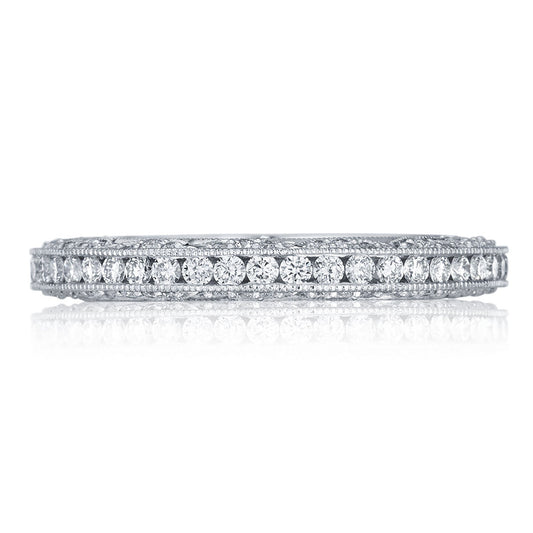 Channel Set Wedding Band