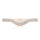 Curve with French Pav�� Diamonds Wedding Band