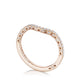 Curve with French Pav�� Diamonds Wedding Band