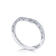 Curve with Pav�� Diamonds Wedding Band