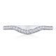 Curve with Pav�� Diamonds Wedding Band