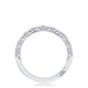 Curve with Pav�� Diamonds Wedding Band