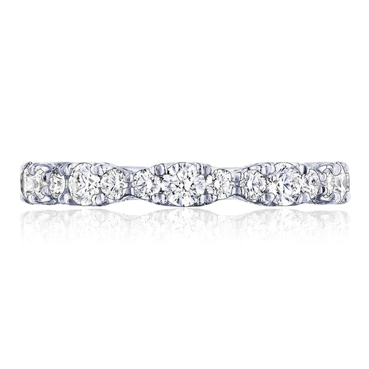 Marquise Shape Design Detail Wedding Band