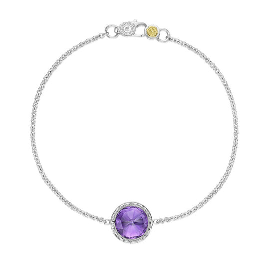 Floating Bezel Bracelet featuring Amethyst