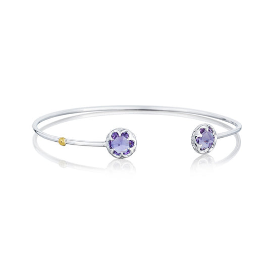 Crescent Bezel Cuff featuring Amethyst SB20101-M