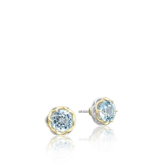Crescent Crown Studs featuring Sky Blue Topaz SE105Y02