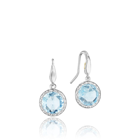 Simply Gem Drop Earrings featuring Sky Blue Topaz