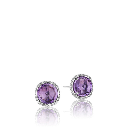 Bold Simply Gem Stud featuring Amethyst