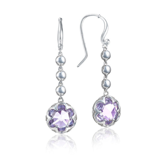 Cascading Drop Earrings featuring Amethyst