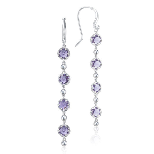 Rain Drop Earrings featuring Amethyst